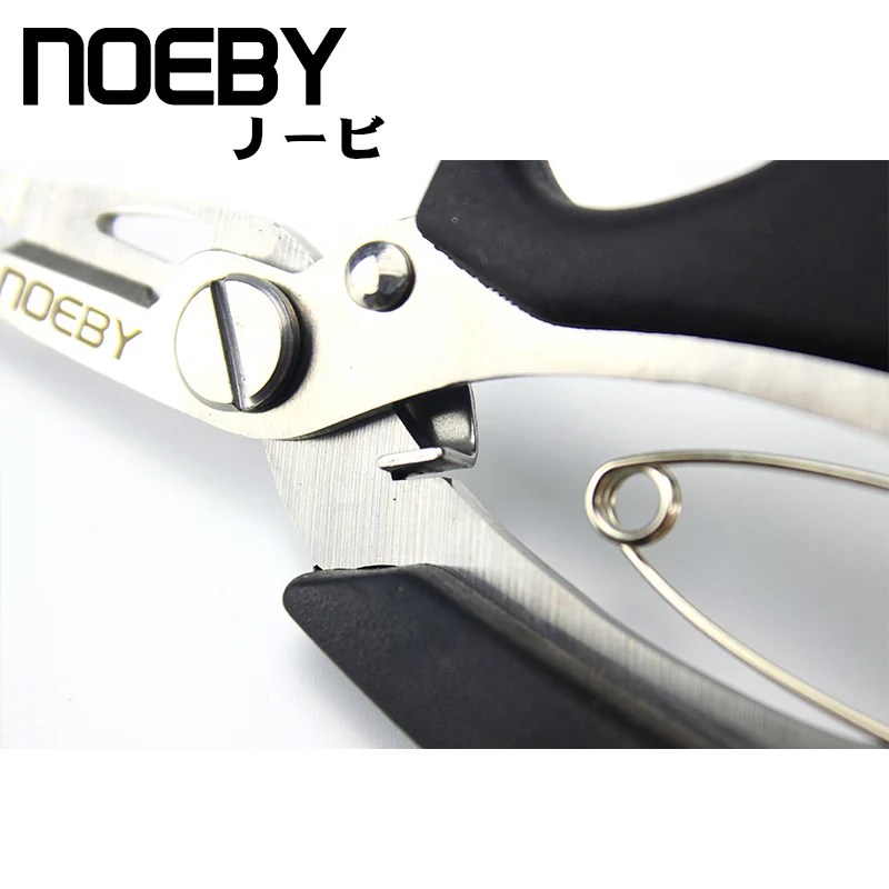 NOEBY Multifunctional Stainless Steel Lure Pliers Scissors Fishing Line Cutter Hook Remover Fish Gripper tackle | Спорт и
