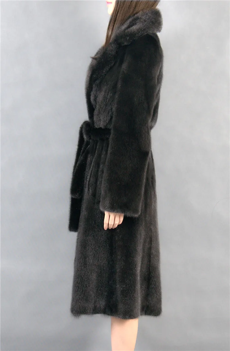 Arlene Sain женское датское пальто из меха норки с воротником и поясом бесплатная