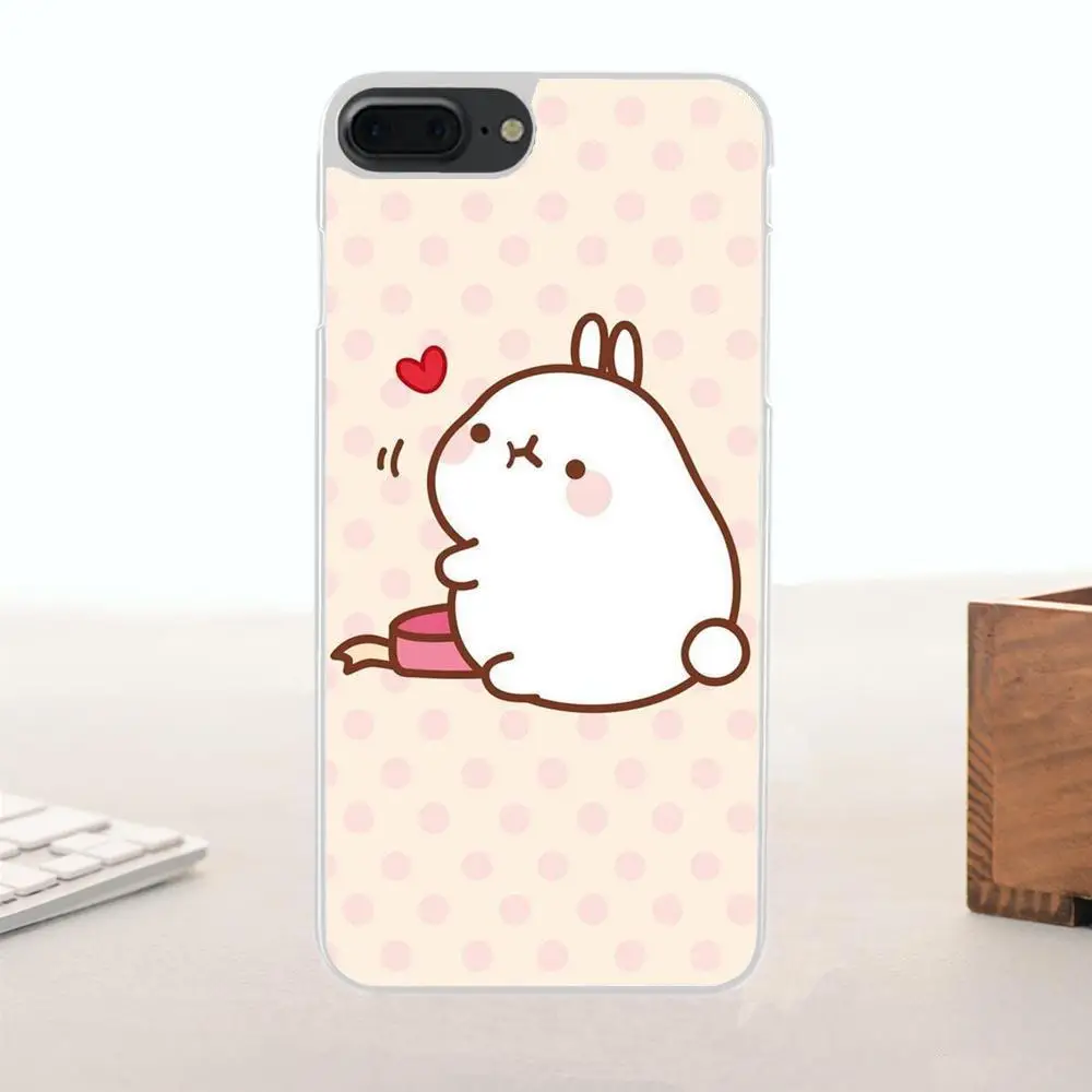 Bixedx для Apple iPhone 4 4S 5 5C SE 6 6S 7 8 Plus X мягкий чехол сотового телефона Sweet Molang Kawaii|Бамперы|