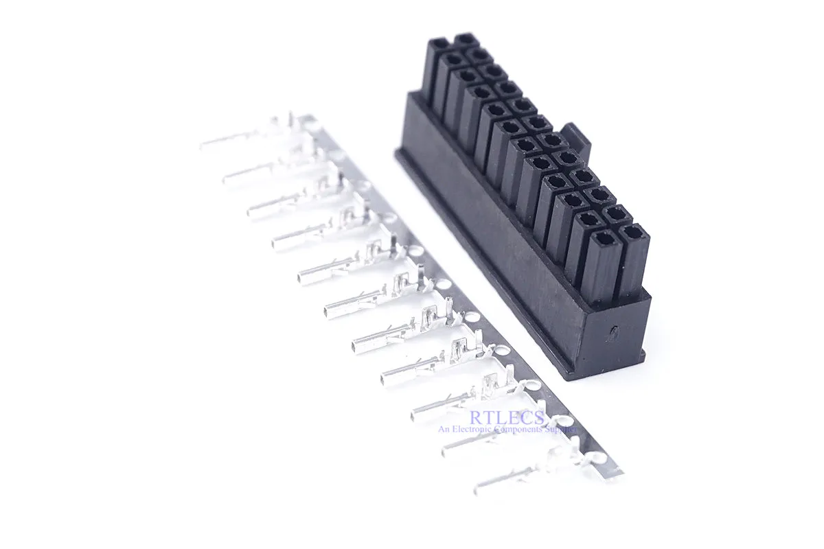 2 шт. Micro-Fit 3 0 колодка разъема корпус 2x12 Pin 24 схемы Мужской оболочки питания для GSM