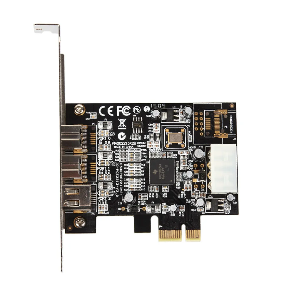 PCI-E to IEEE 1394B HD Video Capture Card 6-Pin 9-Pin FireWire 800 Controller for Digital Camera DV Camcorders Scanners | Компьютеры и