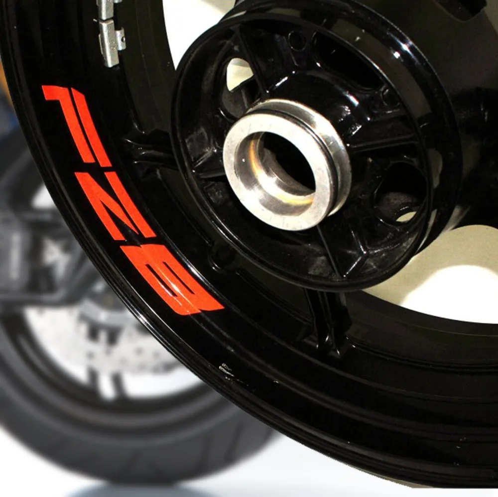 

A set of 8pcs 8 X CUSTOM INNER RIM DECALS WHEEL Reflective STICKERS STRIPES For YAMAHA FZ8 FZ 8