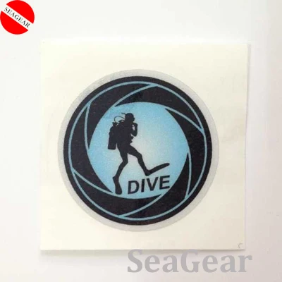 Блестящая наклейка длиной 22 см белые черные красные цвета 3M для подводной