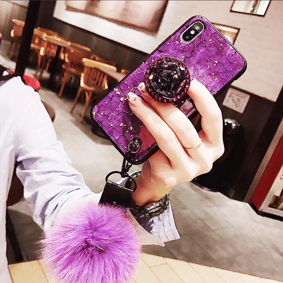 Роскошный чехол для Huawei Mate 20 Lite силиконовый чехол-держатель P20 Pro Y9 2019 Honor 8C 8X Max |