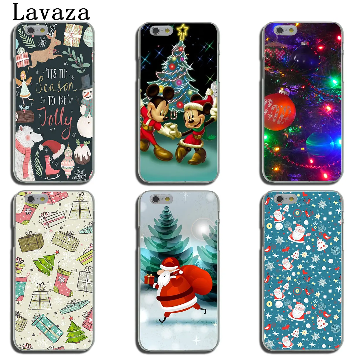 Твердый чехол для телефона Lavaza happy New Year Merry Christmas Santa Claus iPhone XR XS X 11 Pro Max 10 7 8 6 6S 5 5S SE 4S