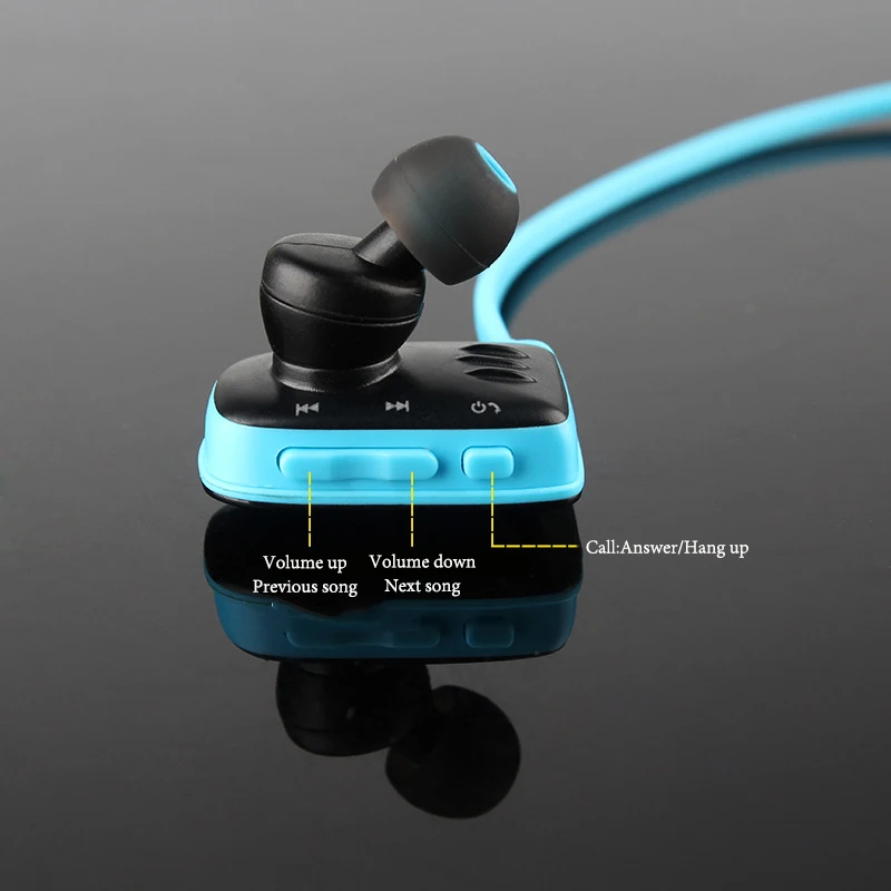 Беспроводные спортивные водонепроницаемые наушники BT6 с микрофоном Bluetooth 4 1|headset