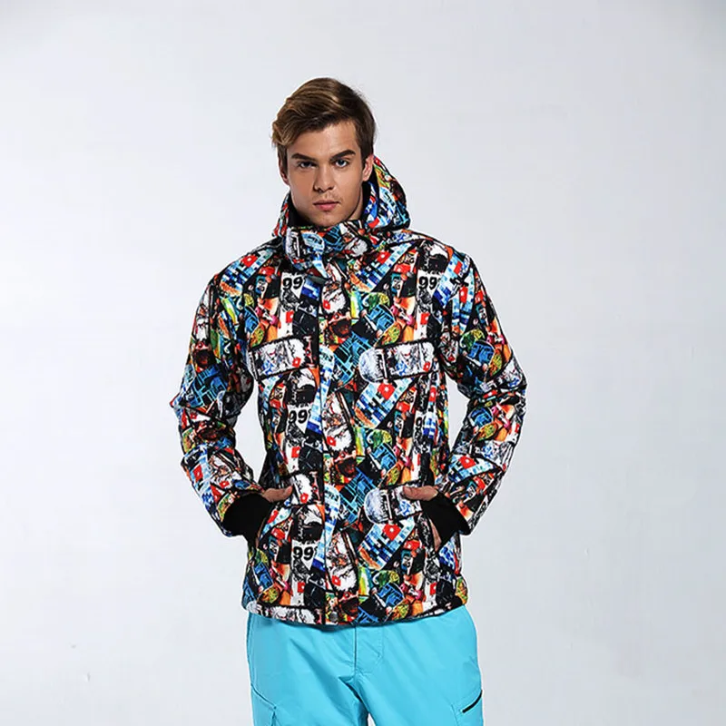 

GSOU SNOW Men Ski Jacket Snowboard Jacket Windproof Waterproof Outdoor Sport Wear Winter Clothing Thermal Male Jacket Coat