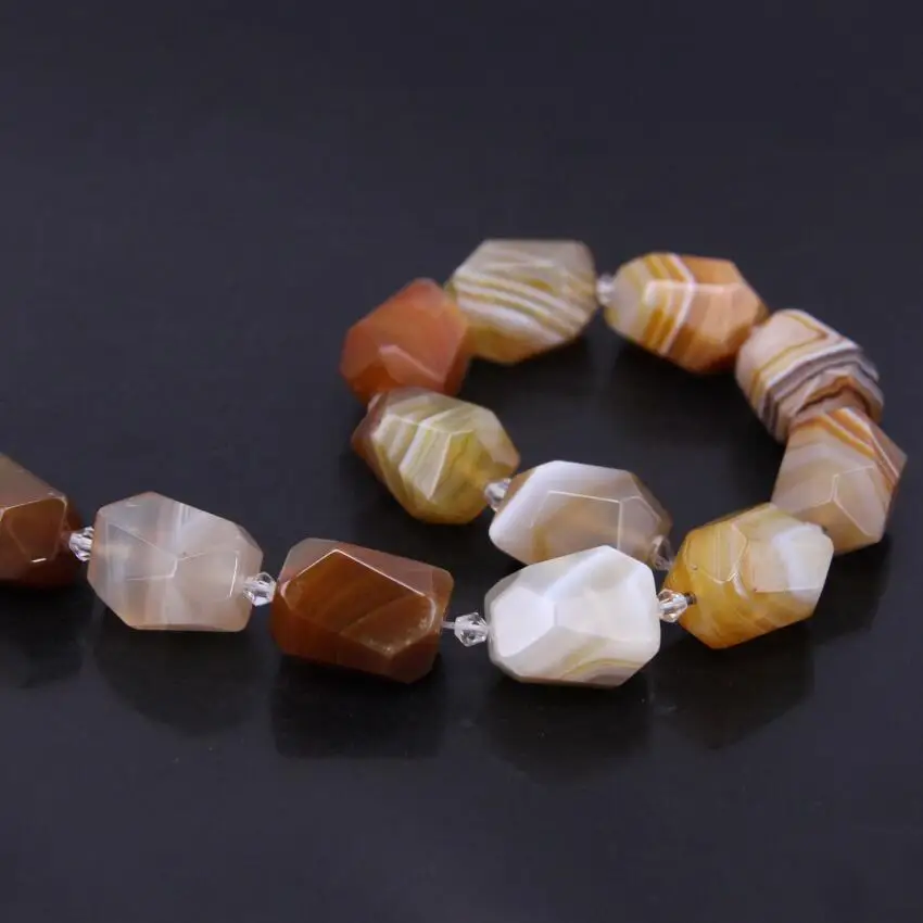 Ожерелье с подвеской из натурального коричневого агата очаровательные