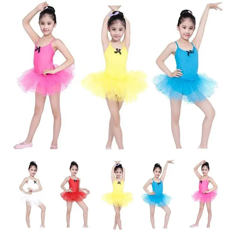Children Girls Tutu Tulle Party Dance Ballet Kids Solid Color Costume Dress girls clothes toddler girl dresses 2018 | Детская одежда и