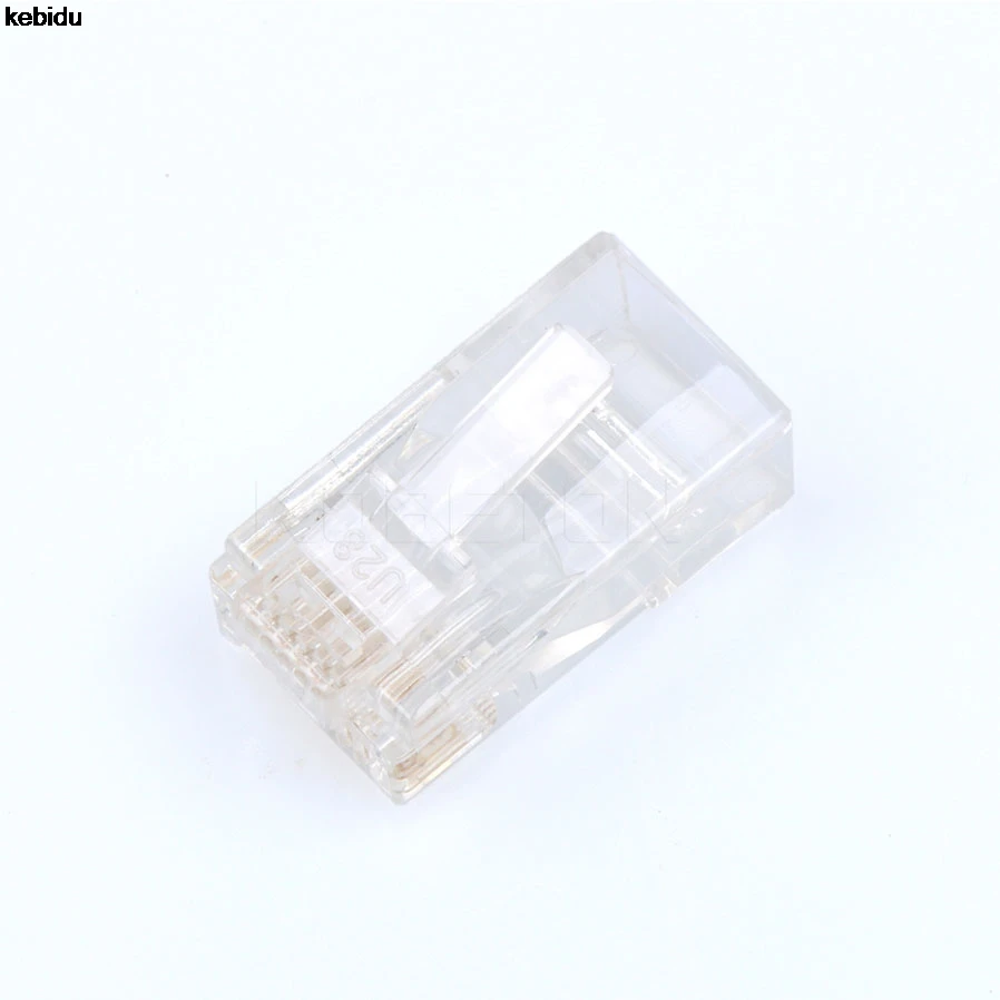 Kebidu 20 шт. RJ45 RJ-45 модульный разъем CAT5 Модульный сетевой для UTP Cat5 Cat5e Cat6 кабель