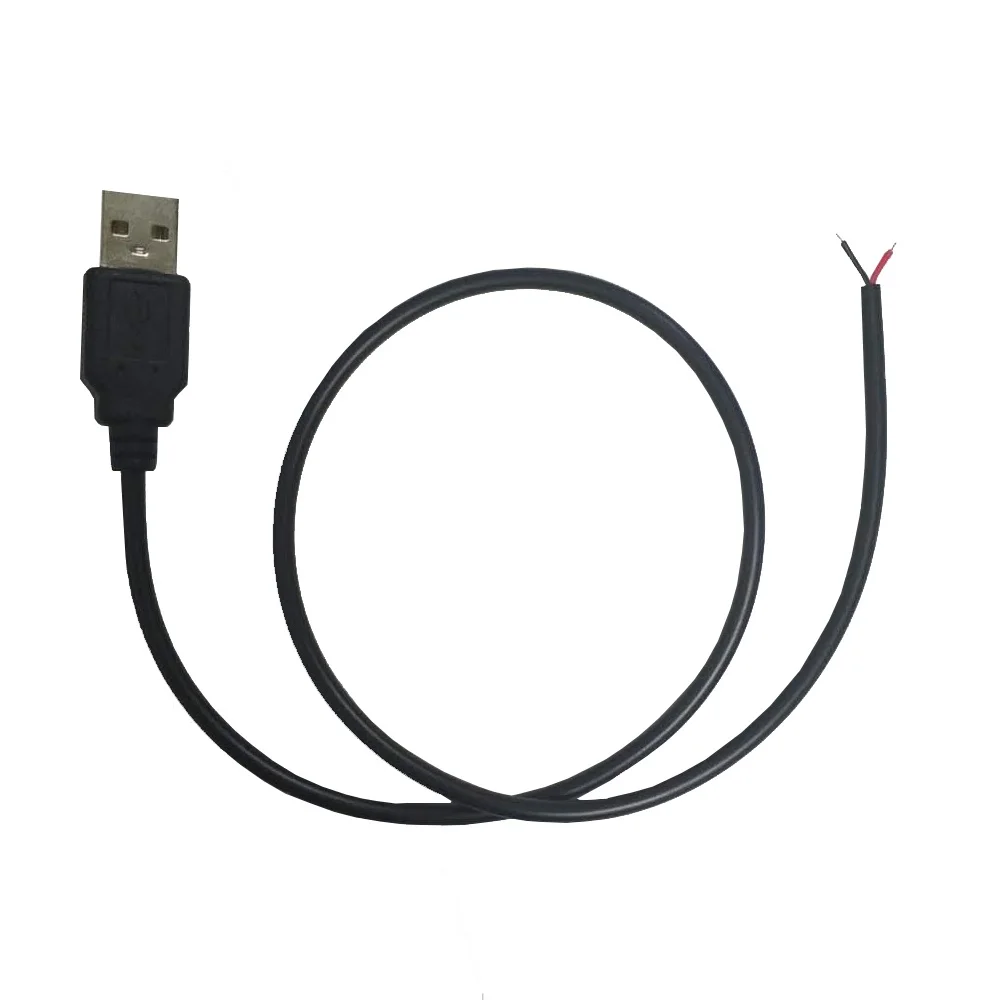 50 см Светодиодные ленты свет USB подключить провод 2PIN красный + черный линии