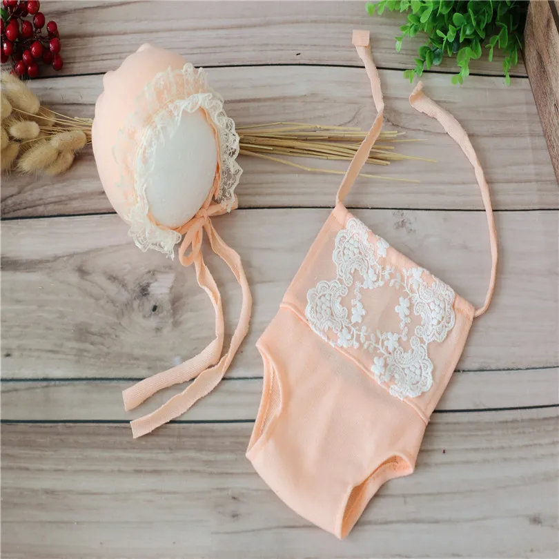 

Newborn Photography Props Handmade Newborn Baby Girl Romper Pants Set Handknit Newborn Lace Pants Newborn Overalls Prop