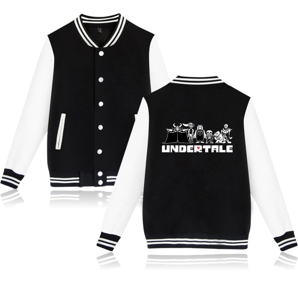 Мужская куртка в стиле хип хоп Undertale уличная бейсбольная с принтом casacas para hombre