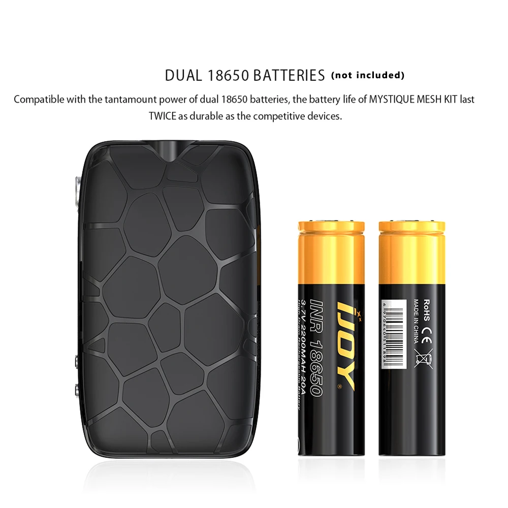 Новейший комплект IJOY MYSTIQUE MESH TC с майкой и чипсетом IWEPAL мод без 18650 электронных