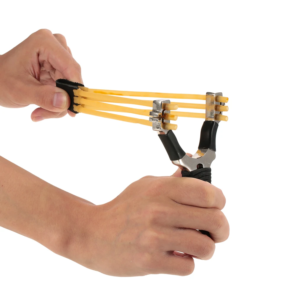 Качество высокая скорость резиновые Slingshot Катапульта карман Открытый Охота Airsoft
