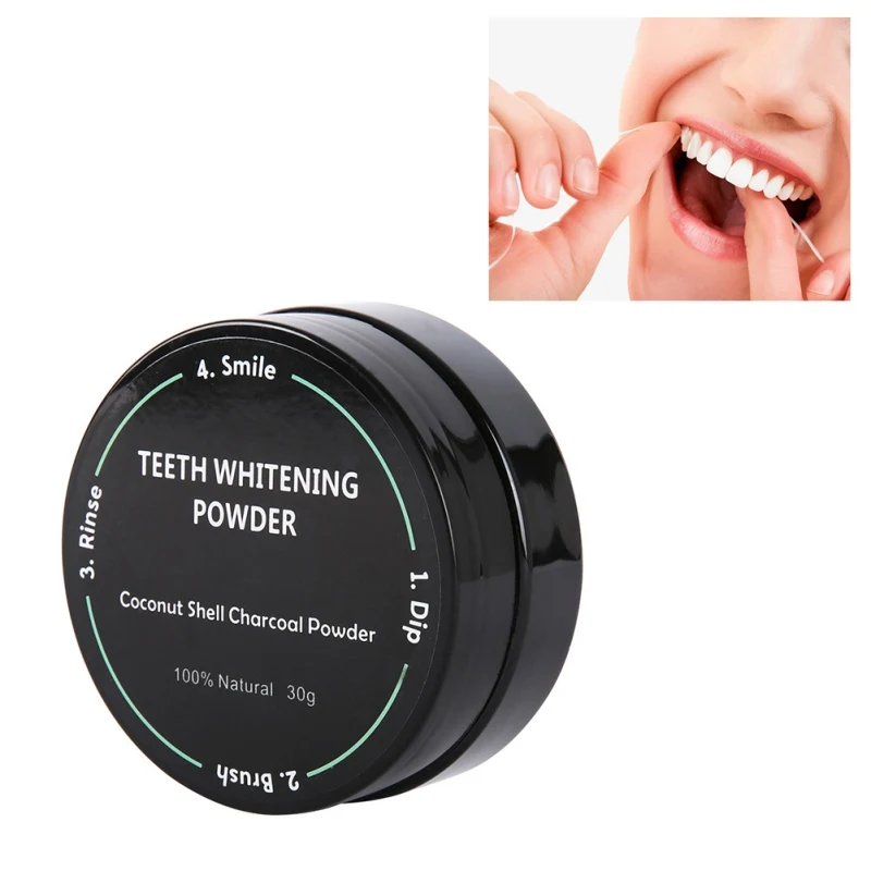 

1PC Coconut Shells Activated Carbon Teeth Whitening Organic Natural Bamboo Charcoal Toothpaste Powder Wash Your Teeth White Tool