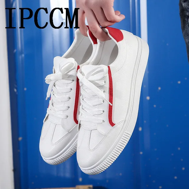 2019 spring new men's shoes European and American trend all-in-one soft leather small white fashion | Обувь