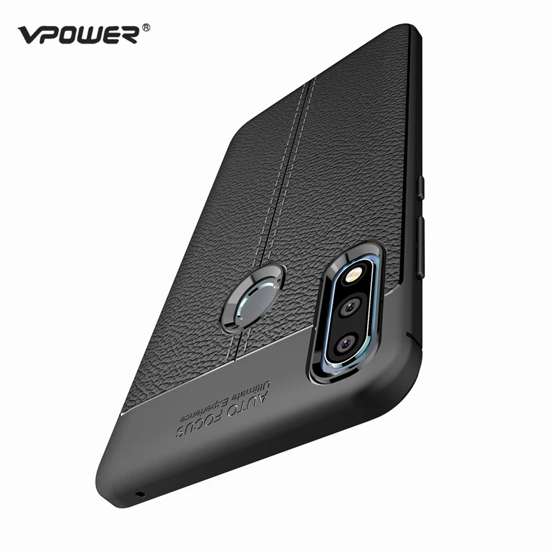 Задние крышки для Asus ZenFone Max Pro M2 чехол Vpower Lichee противоударные Мягкие силиконовые