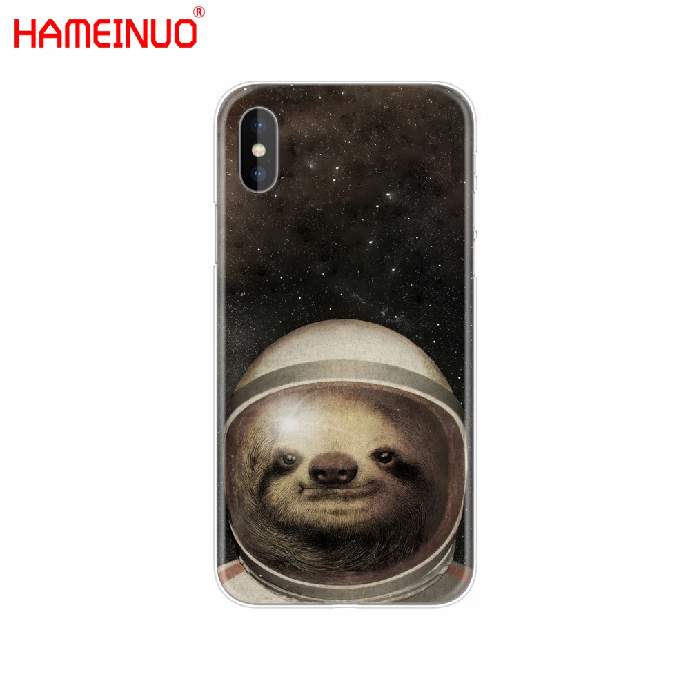 Hameinuo кофеином лень животных сотового телефона чехол для iPhone X 8 7 6 4 4S 5 5S SE 5C 6S плюс - Цвет: 40157