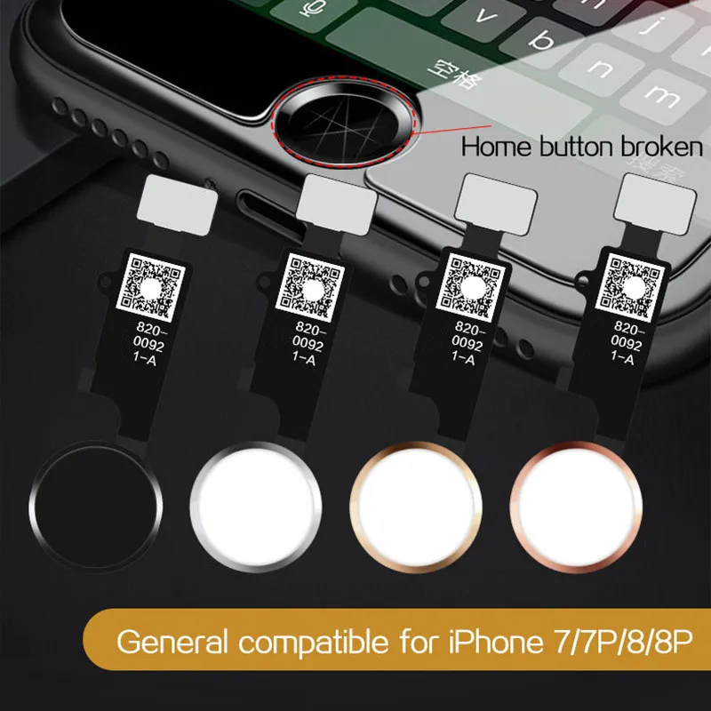 Универсальная кнопка home для iphone 7G 7 plus 8G 8 с функцией возврата и экраном shot no touch ID
