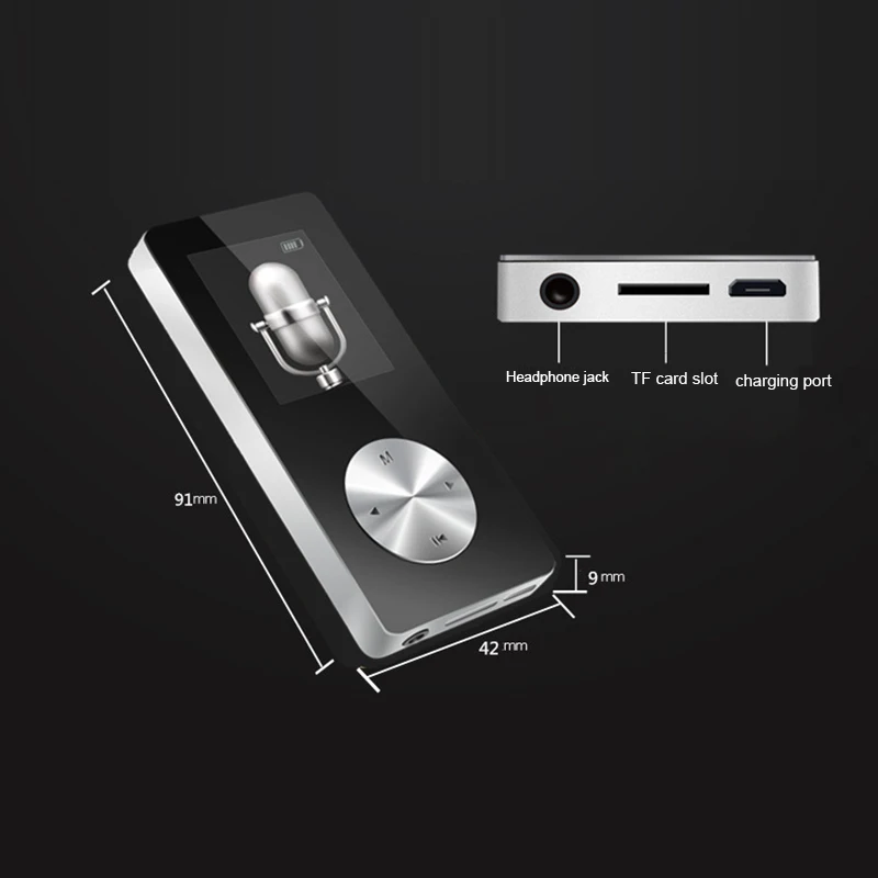 DOITOP BT MP3 MP4 плеер Hifi MP4 плеер полностью металлический спортивный мини Walkman с динамиком поддержка TFCard FM часы игровой рекордер