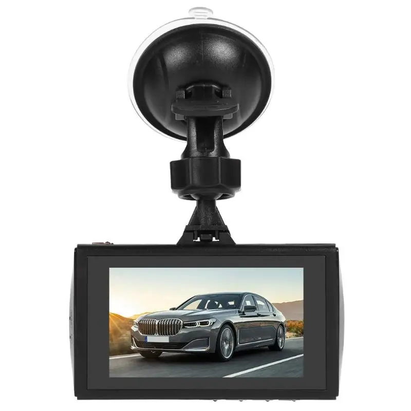 H9 1296p Автомобильный видеорегистратор камера с двумя объективами GPS слежение ADAS
