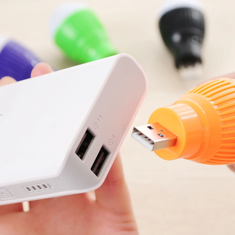 2 шт. цветная лампочка usb лампа портативная ночник уличный фонарик аварийная для
