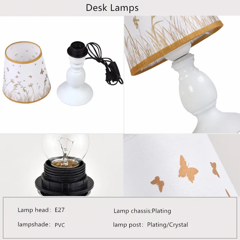 

Bedside Reading Light Led Table Lamp E27 Desk Lamp Contemporary Study Bedside Lamps for Table Home Decor Lights Book Lamps