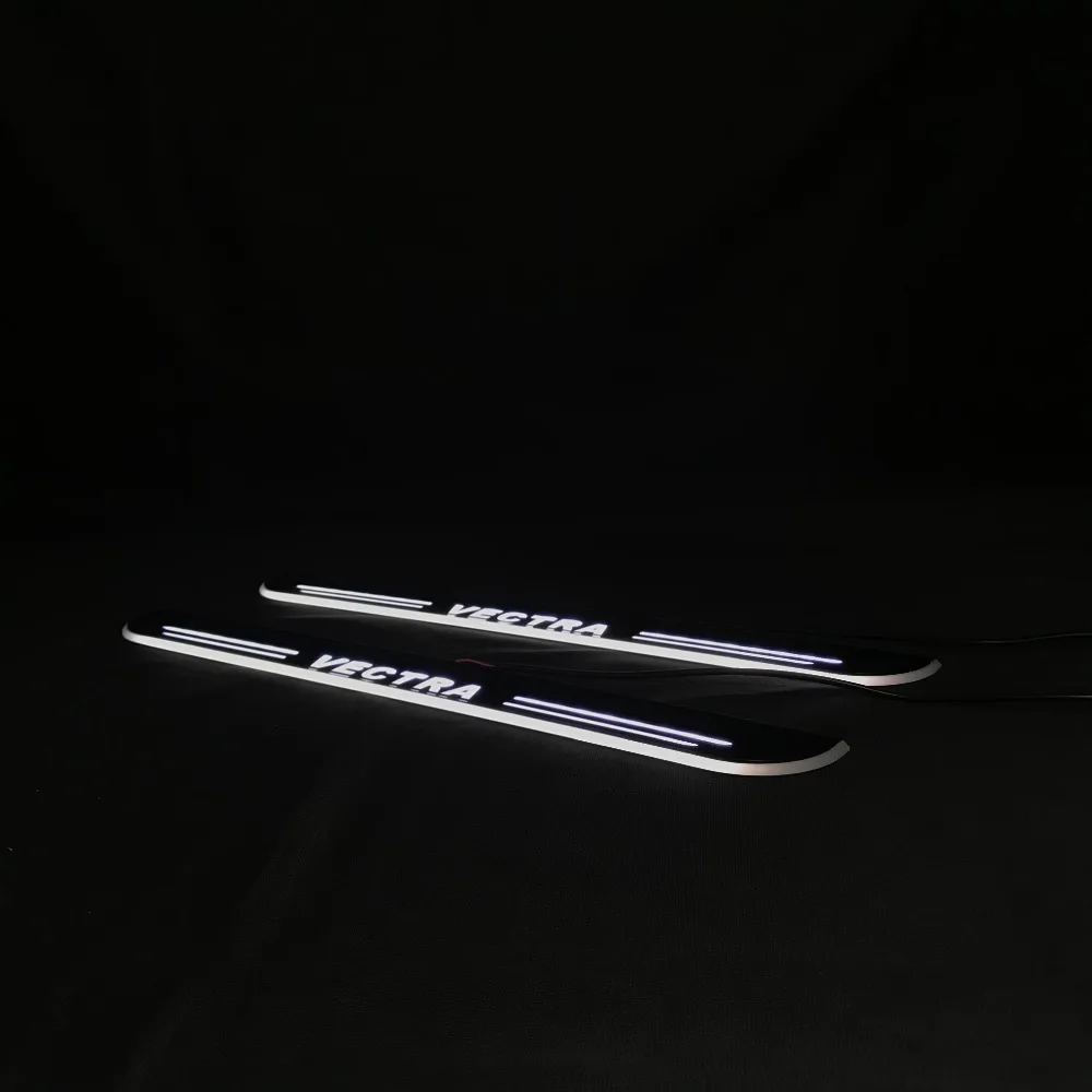 

RQXR LED door sill plate for opel vectra c overlays linings fixed still lights, 2pcs