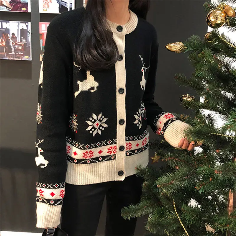 HziriP Fashion Lazy Style Women Knitted Sweater 2019 New Autumn Winter Loose Wild Student Cardigans Female Outerwear |