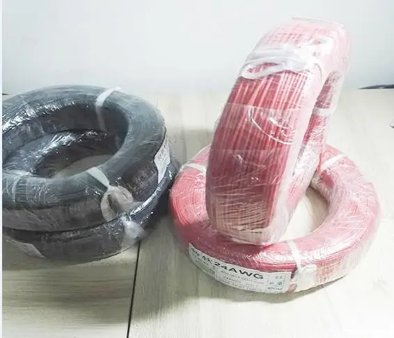 10 м высокотемпературный гибкий силиконовый кабель цветной вариант провод 24awg