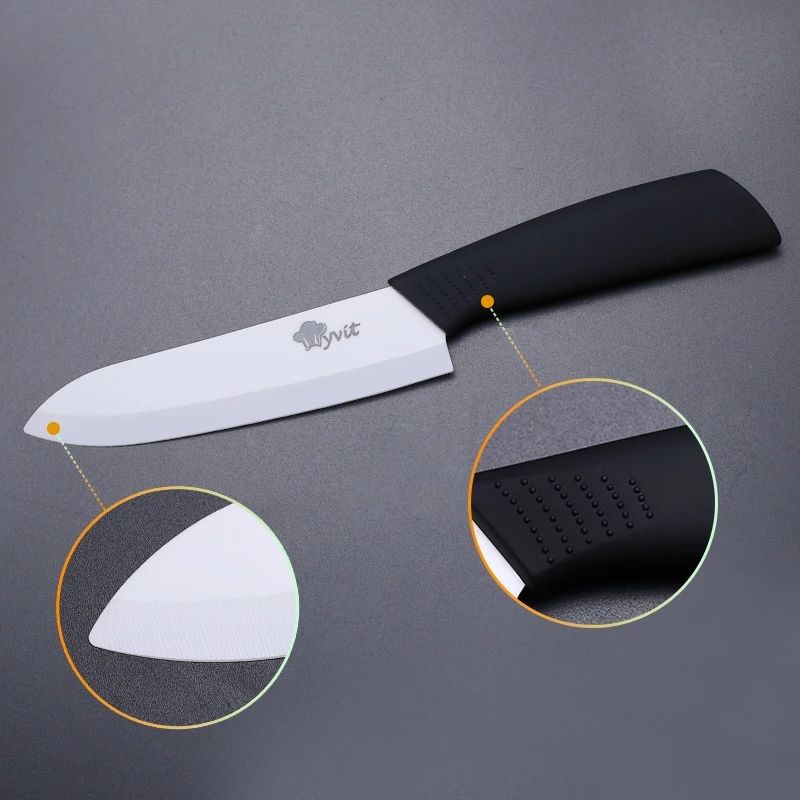 

Myvit brand Kitchen Knives 3" and 5" 2pcs Ceramic Knife White Blade Fruit Paring Knives Cooking Tools Beauty Gift