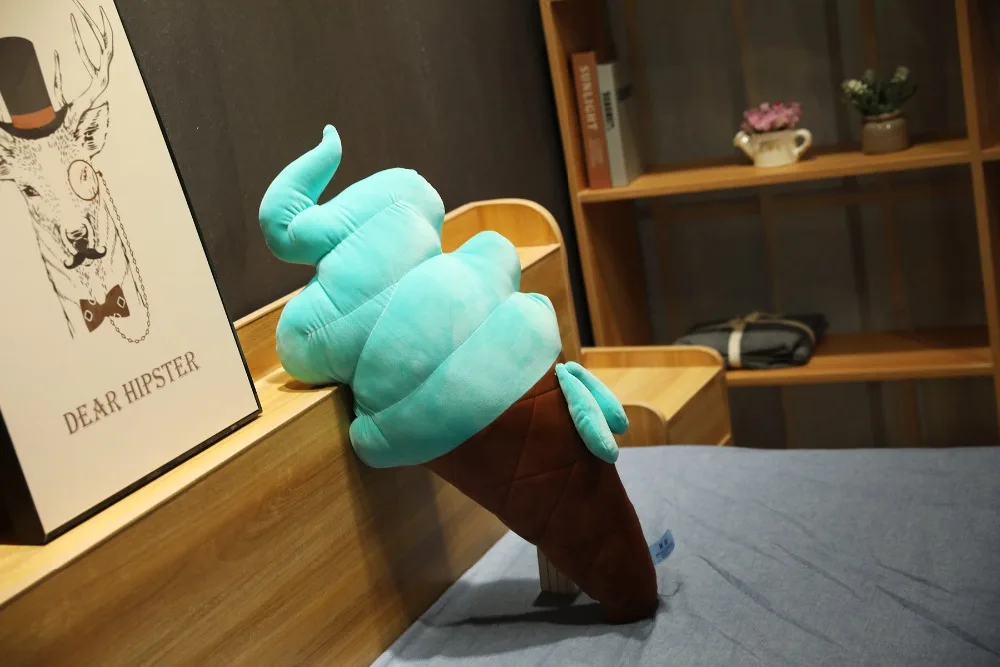 Конфеты Мороженое Plushie летние закуски подушки в виде продуктов креативный реалистичный Декор Подушка желтый розовый синий белый дети девочки женщины подарок