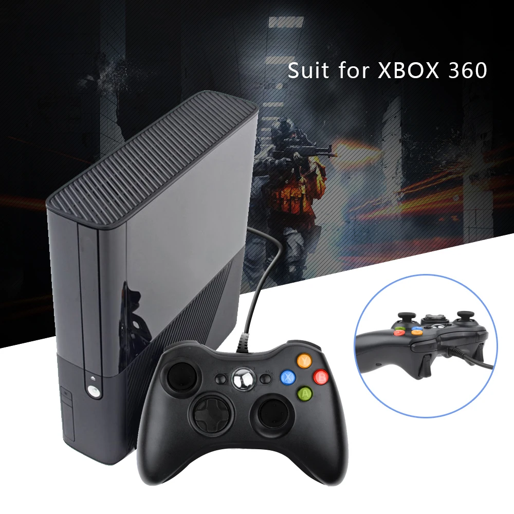 Dbpower USB проводной Joypad геймпад черный контроллер для Xbox 360 джойстик служебного