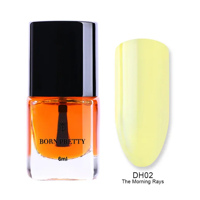 Top Coat DH02 BORN PRETTY красочные палитры оттенок верхнее покрытие серии Heaven Маникюр черный красный дизайн ногтей штамповка лак 6 мл - Цвет: Top Coat DH02