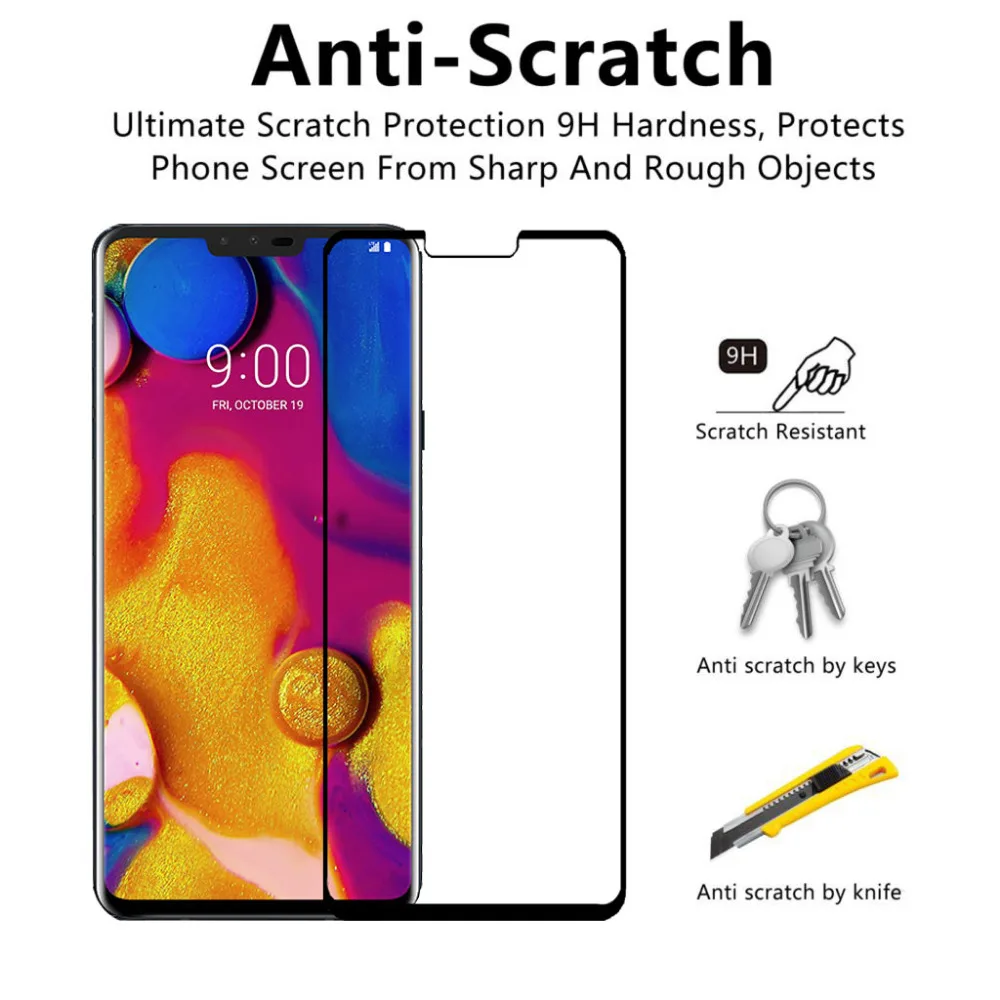 Закаленное стекло для LG V30 V40 thinQ, Защитное стекло для экрана, Защитное стекло для LG V20 K10 K8 K4 K7 K10 K8 9H