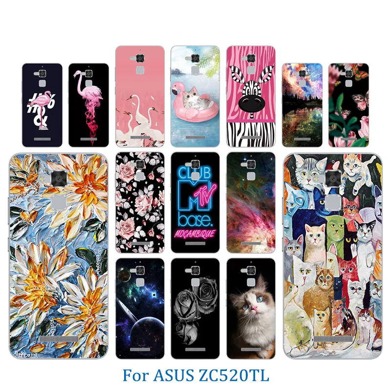 High Quality 5.2 inch for ASUS Zenfone 3 Max ZC520TL Horse Pattern Soft Silicone Phone Case For Asus ZC 520TL Coque |