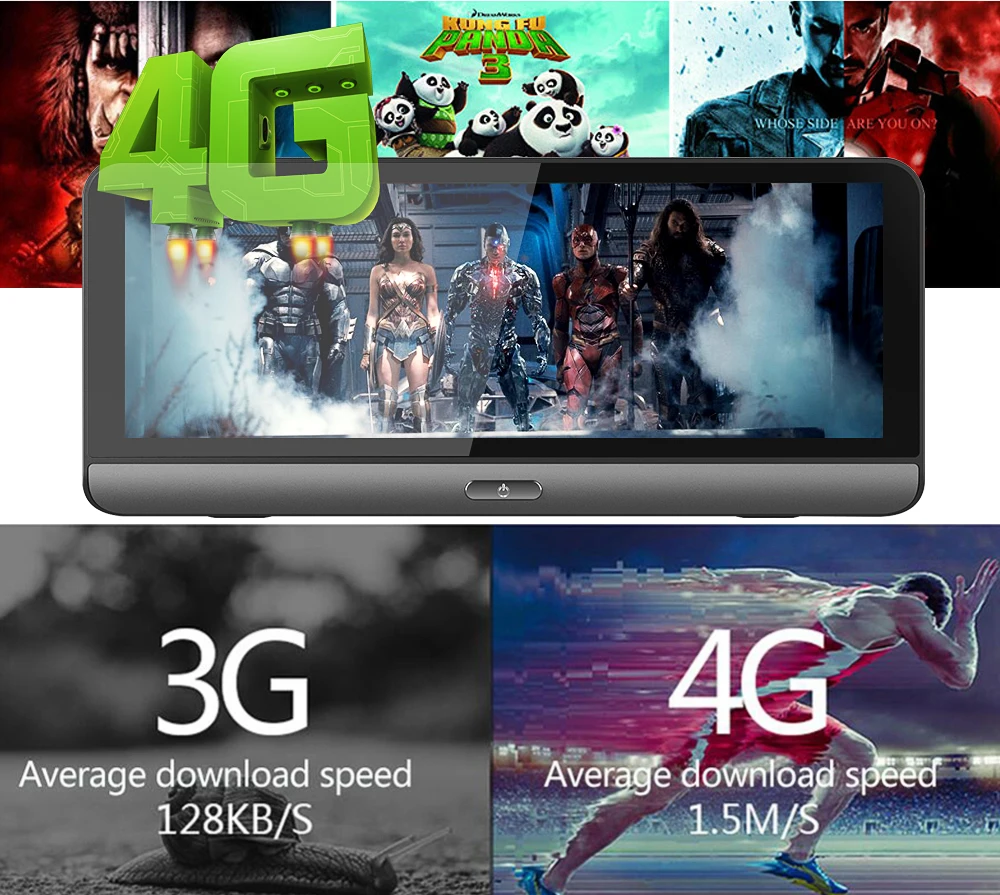 Автомобильный видеорегистратор ADAS 4G 1080P GPS навигация 8 0 дюйма IPS Android 5 1 Full HD с двумя