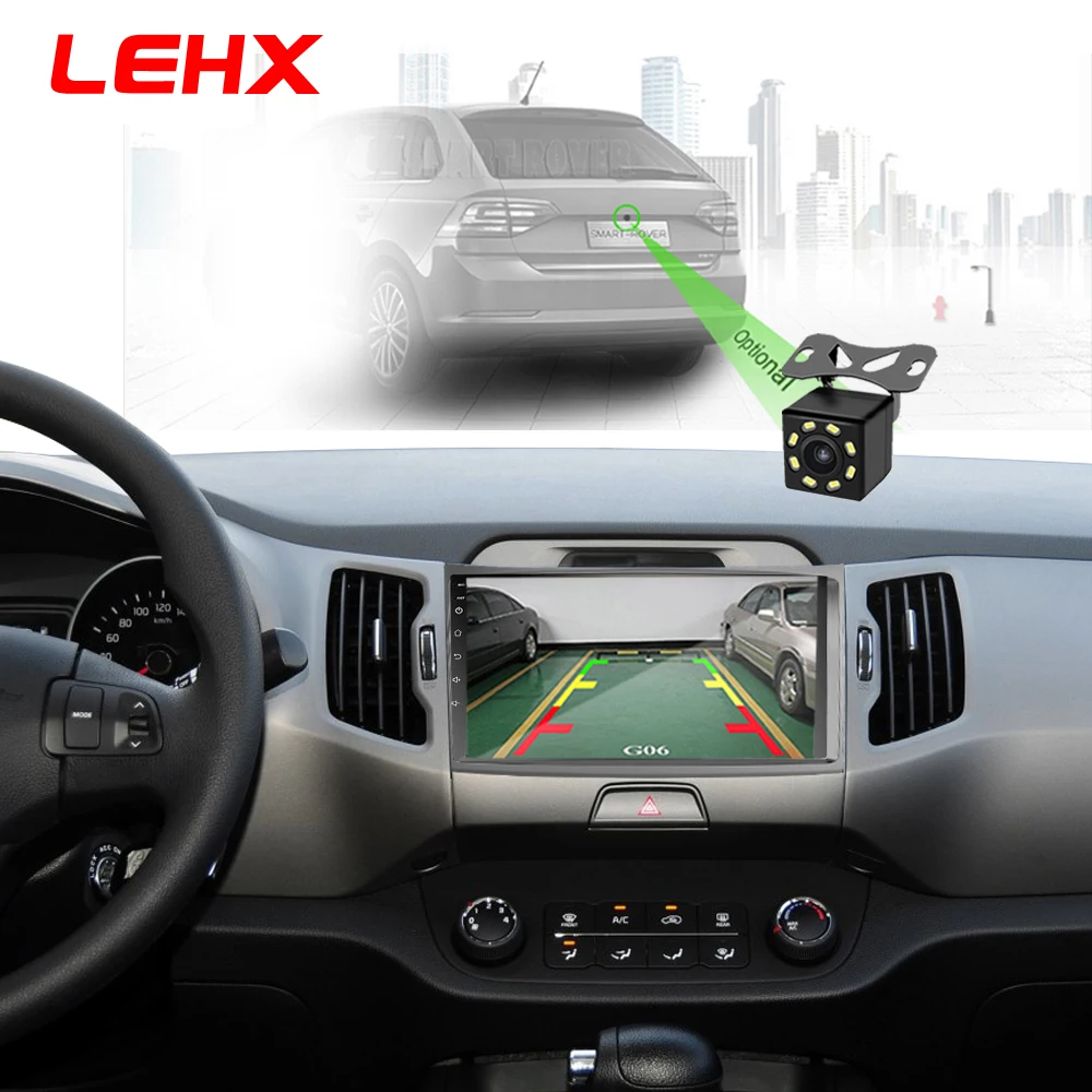 LEHX автомобильный Android 8,1 2 din Автомобильный мультимедийный плеер Автомобильный dvd для KIA sportage 2011 2012 2013 головное устройство gps навигация радио