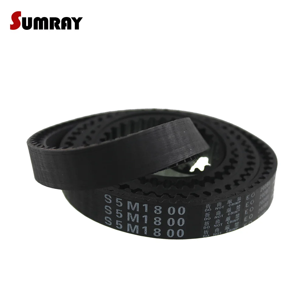 Ремень ГРМ SUMRAY S5M 5M 1530/1550/1595/1615/1690/1800/1880/1960/2000/2525/2800 мм синхронный ремень 15/20/25 Ширина