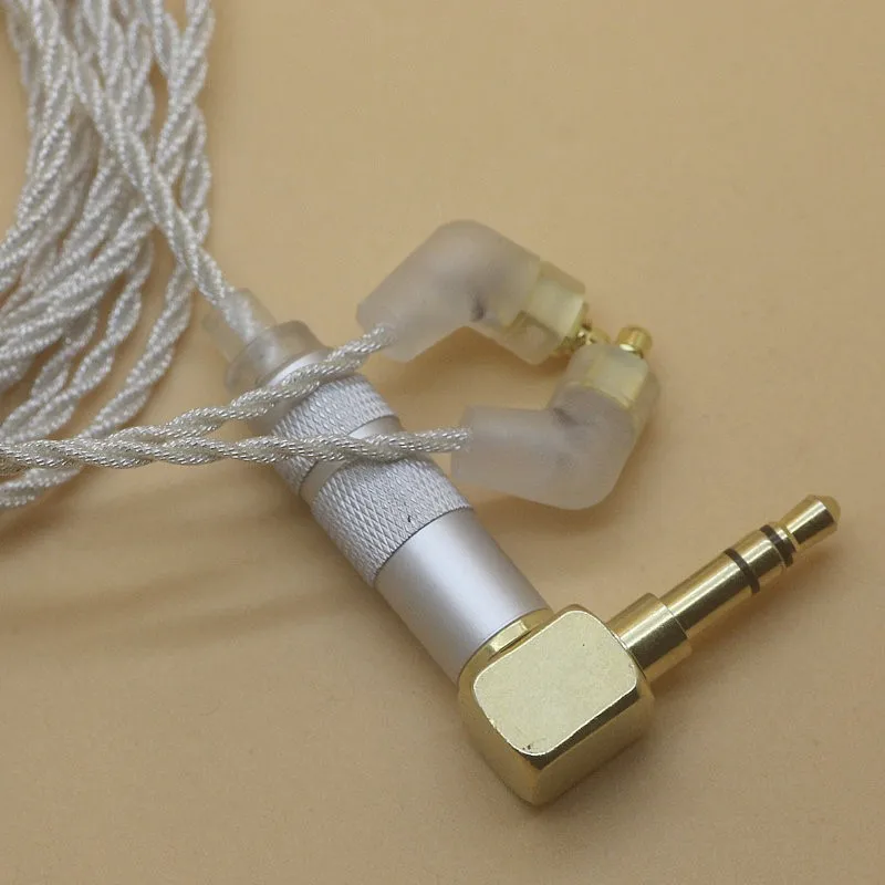 Изогнутые улучшенные наушники Pizen C36L с посеребренным медным проводом изогнутым