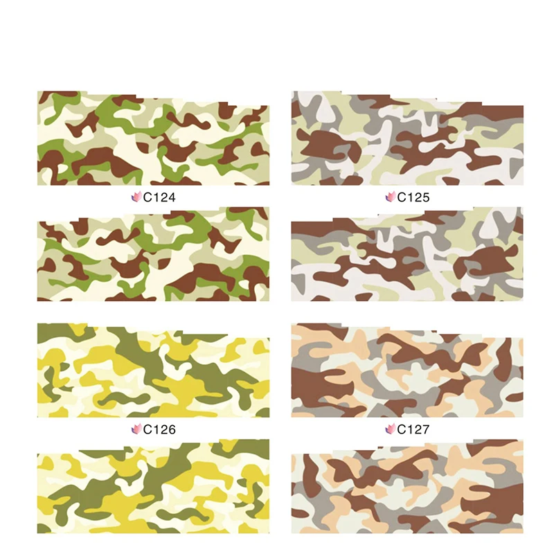 4 листа смешанных стилей камуфляжные леопардовые Переводные переводные наклейки