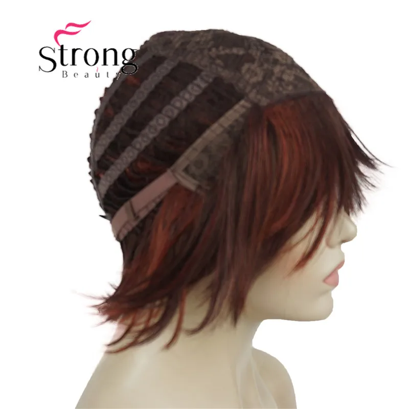 StrongBeauty короткий слоистый блондин Толстый Пушистый полный синтетический парик Тепло ОК