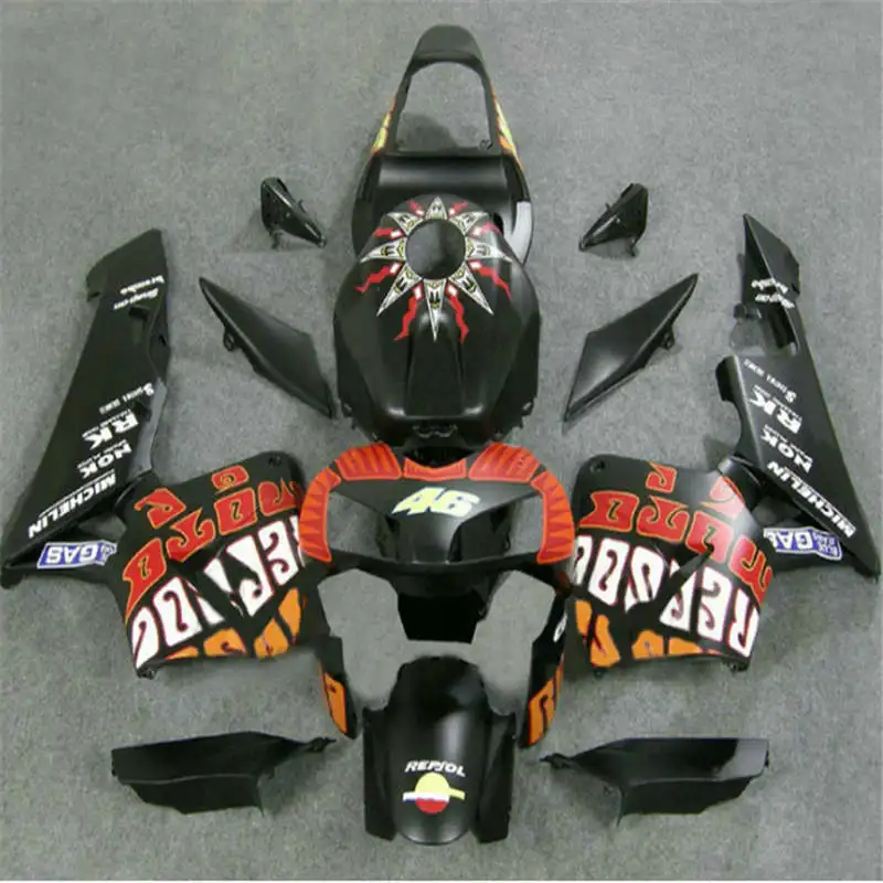 

orange black white quality fairing kits for CBR600RR 03 04 F5 CBR 600RR 03-04 CBR600 RR 2003 2004 silver black fairings