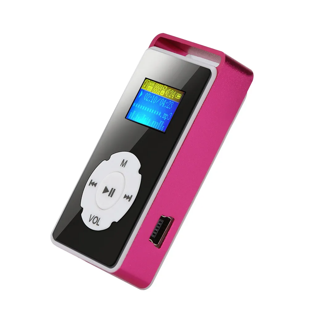 Новая мода цифровой MP3 плеер ЖК-экран Поддержка Micro SD TF карта 32G зеркальный музыкальный медиа