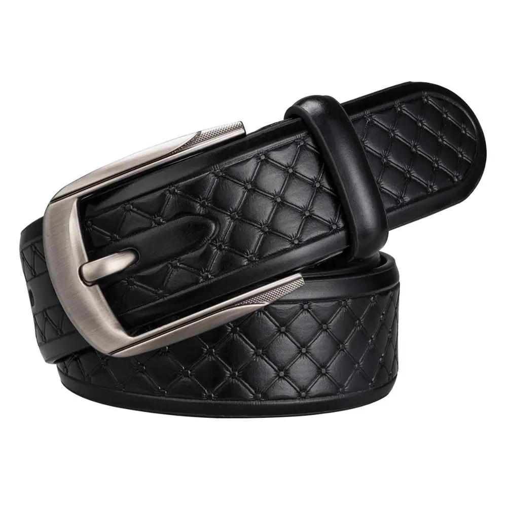 Ремень мужской кожаный с металлической пряжкой для Bueiness свадьбы|leather belts for men|luxury