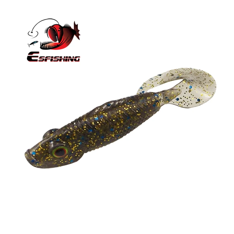 ESFISHING рыболовные приманки плавающие PRO 72 мм 6 шт. 3D глаза Grub приманка для морской