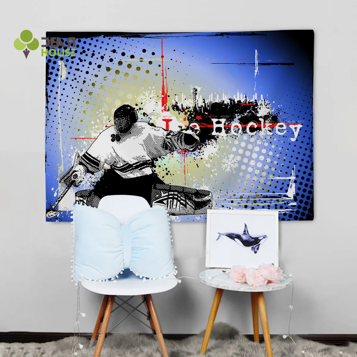 Dearhouse хоккей на льду кино гобелены настенное покрывало для декора Настенный