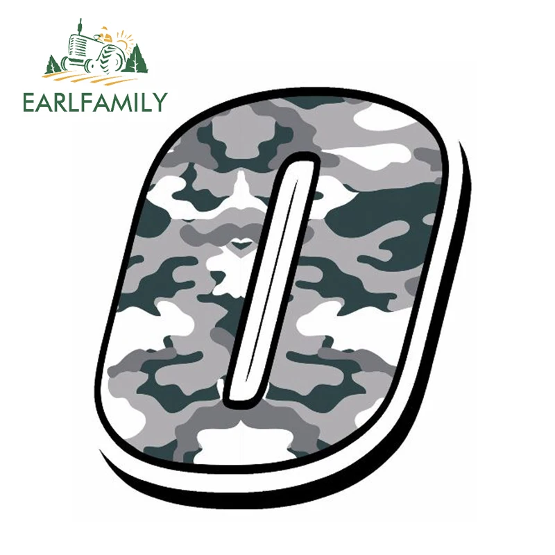 EARLFAMILY 13 см x 10 Стайлинг автомобиля гоночные номера виниловые камуфляжные серые