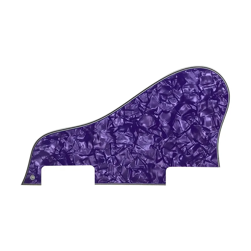 4Ply Purple Pearl Pleroo на заказ гитара pickgaurd-для ES 335 короткая Джаз Archtop гитара накладка царапины пластины Многоцветный выбор - Цвет: 4Ply Purple Pearl